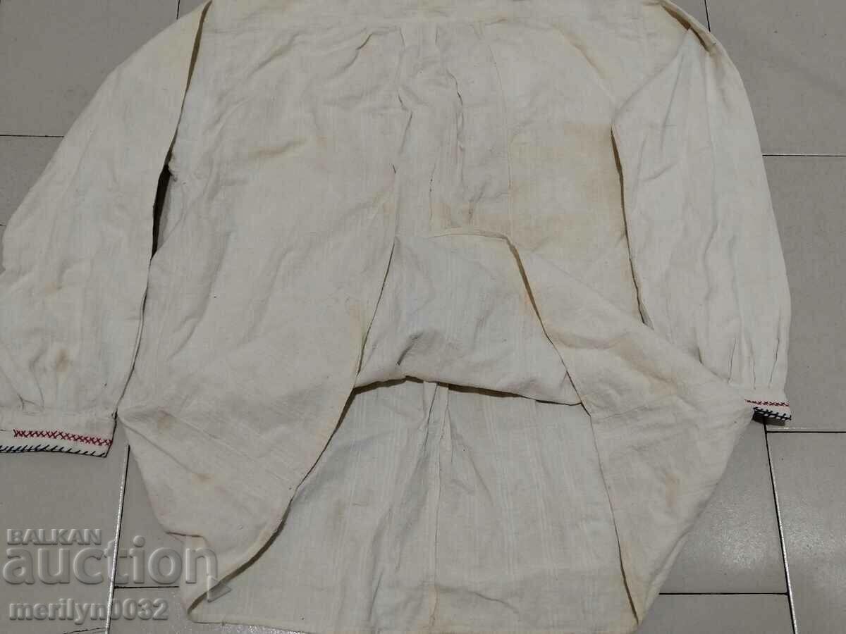 Cămașă bătrâni kenar cu nasturi brodați vesta costum sidef - 7