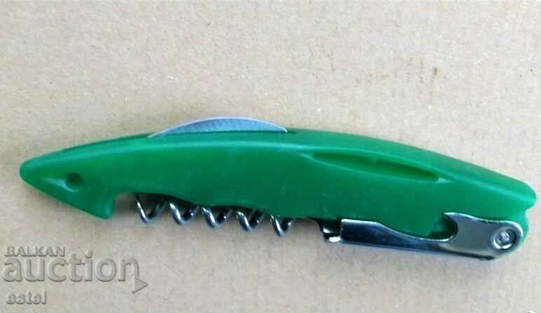 Deschizător combinat, tirbușon - W. Germania Deschizător combinat, tirbușon - W. Germania