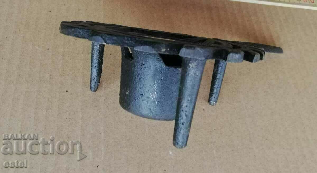 Auction  Old, fireplace, original lamp, candlestick