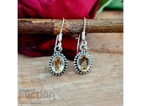 5553 Silver earrings with Citrine