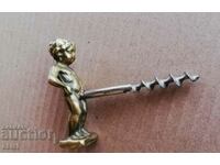 Corkscrew for bottles - bronze