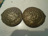 large silver pafta-set of two similar halves