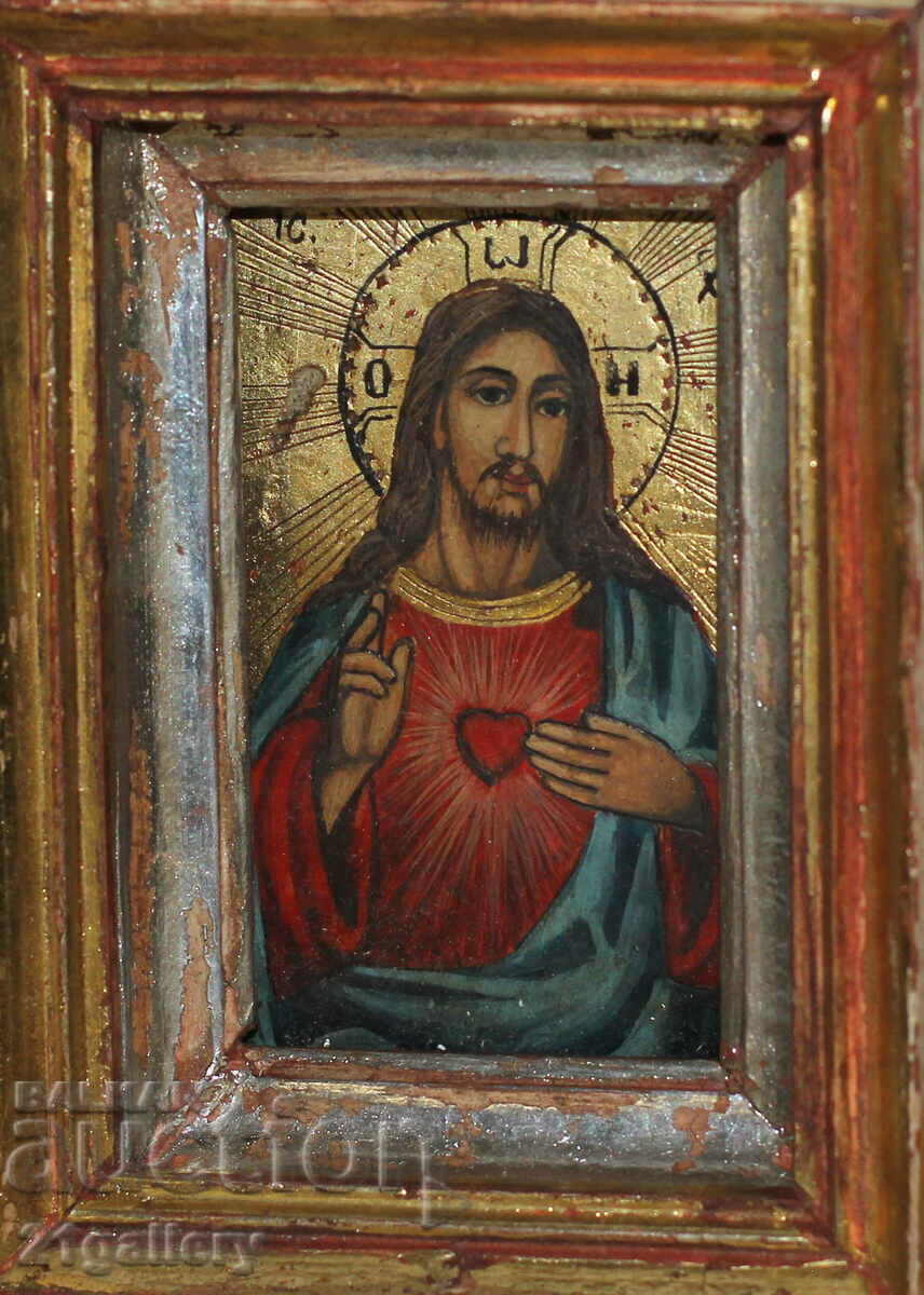 Hand painted icon Jesus Christ Pantokrator with price 330.00 BGN | € 168.73 Hand painted icon Jesus Christ Pantokrator with price 330.00 BGN | € 168.73