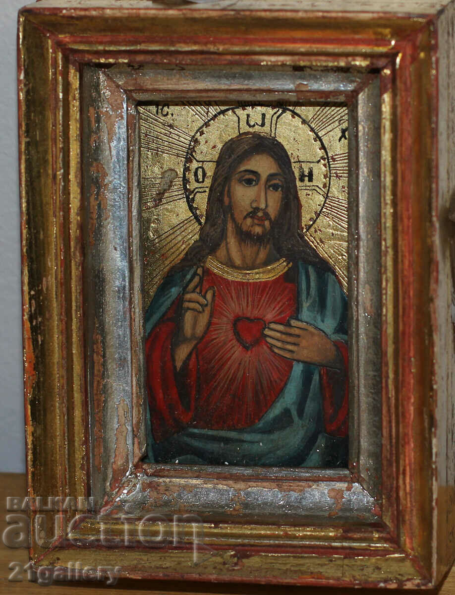 Auction Hand painted icon Jesus Christ Pantokrator Auction Hand painted icon Jesus Christ Pantokrator