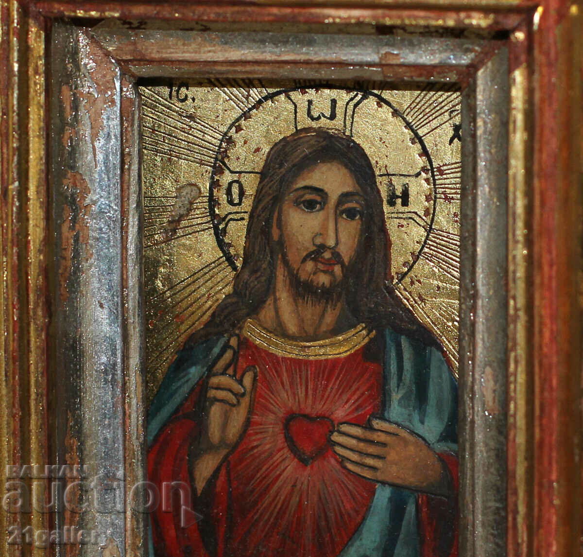 Hand painted icon Jesus Christ Pantokrator - 5 Hand painted icon Jesus Christ Pantokrator - 5
