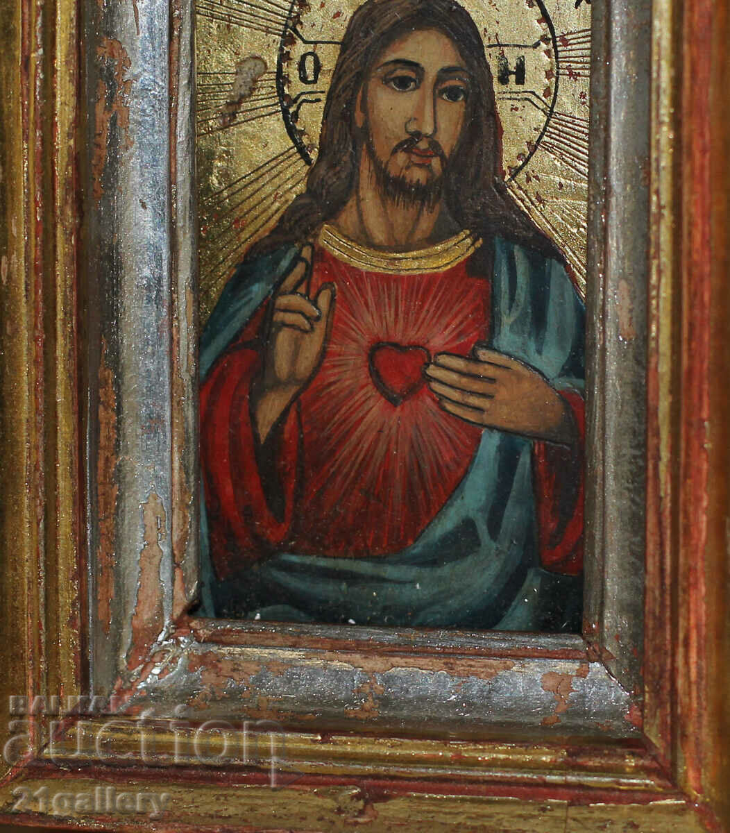 Hand painted icon Jesus Christ Pantokrator - 6 Hand painted icon Jesus Christ Pantokrator - 6