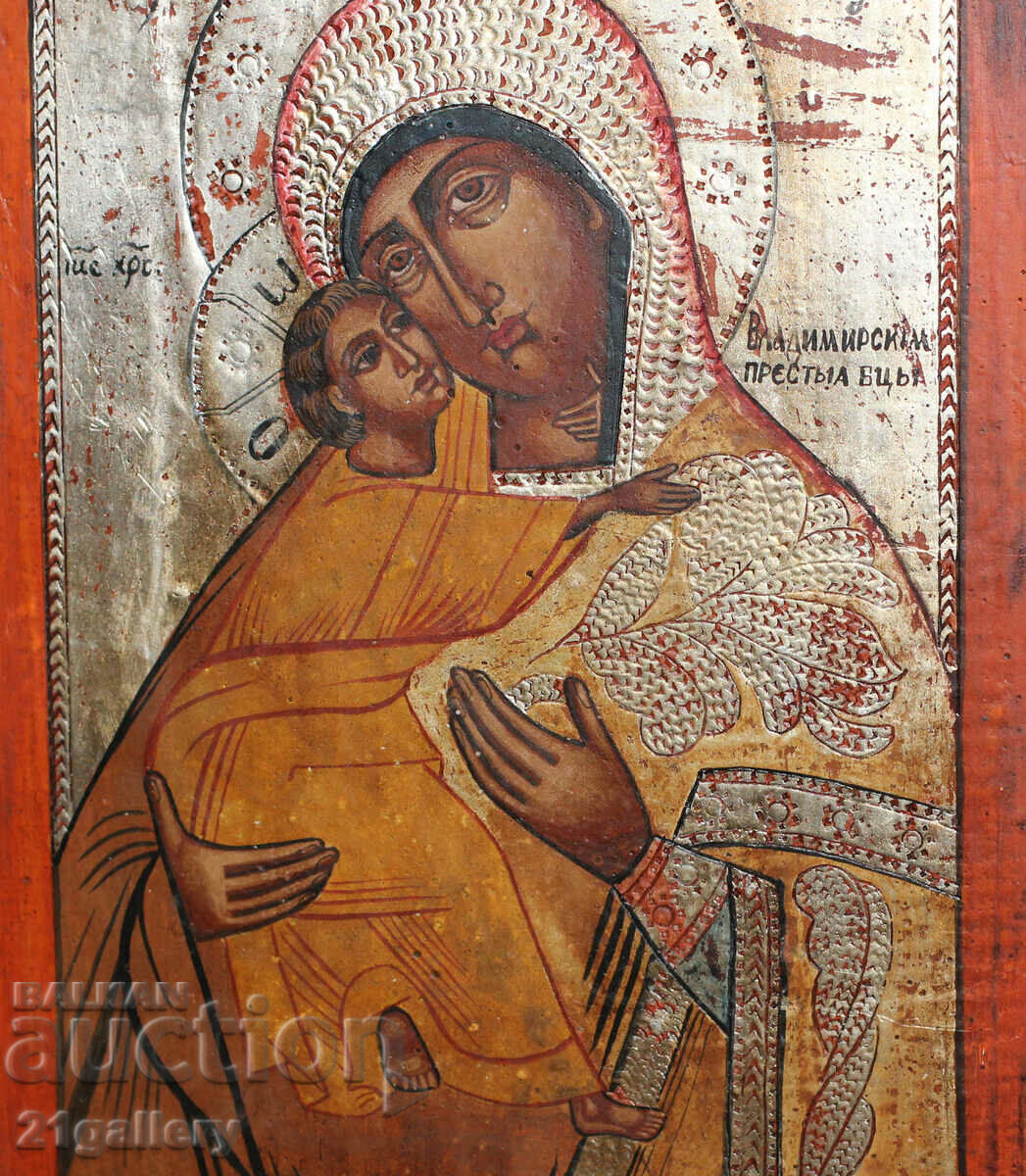 Hand-painted icon of the Holy Mother of God with the Child - 6