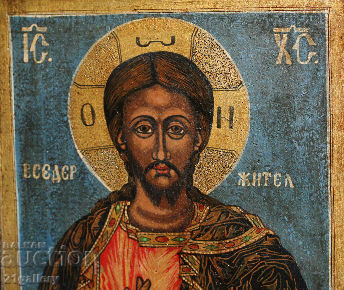 Modern icon, hand painted Jesus Christ Pantokrator - 5 Modern icon, hand painted Jesus Christ Pantokrator - 5