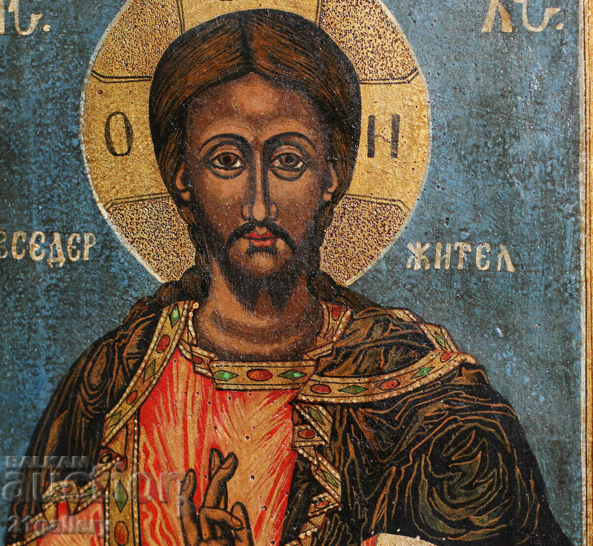Modern icon, hand painted Jesus Christ Pantokrator - 6 Modern icon, hand painted Jesus Christ Pantokrator - 6
