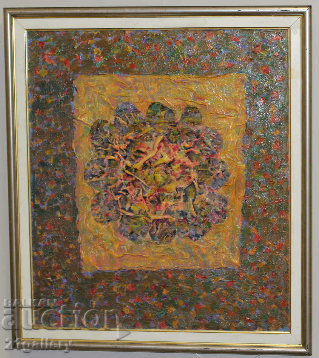 Auction Modern abstract painting / Oil paints, collage Auction Modern abstract painting / Oil paints, collage