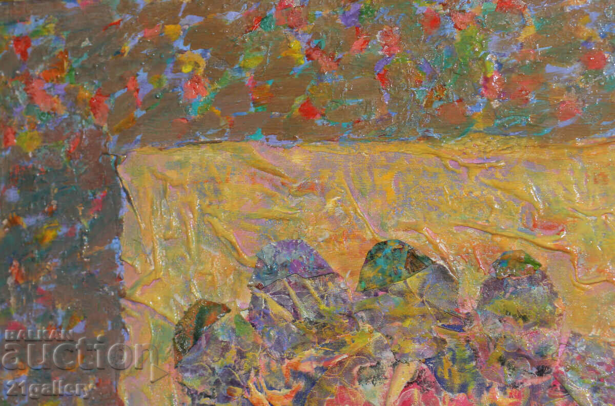 Delivery of Modern abstract painting / Oil paints, collage Delivery of Modern abstract painting / Oil paints, collage