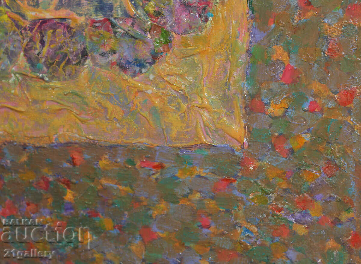 Pictură abstractă modernă / Vopsele în ulei, colaj - 5