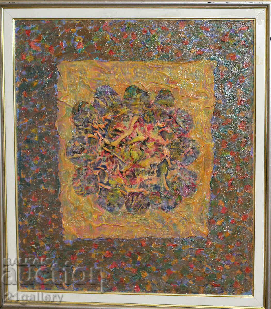 Modern abstract painting / Oil paints, collage Modern abstract painting / Oil paints, collage