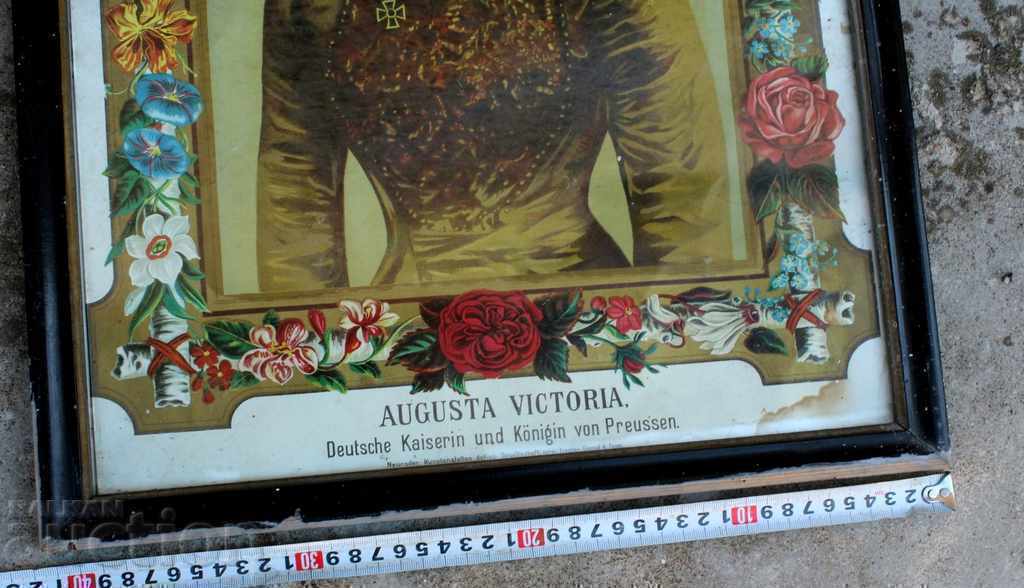 . 19TH CENTURY AUGUSTA VICTORIA GERMAN PRINCESS KAISER LITHOGRAPH with price 69.00 BGN | € 35.28