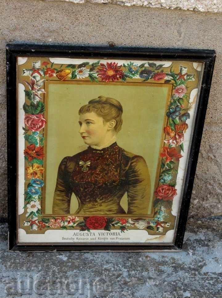 . 19TH CENTURY AUGUSTA VICTORIA GERMAN PRINCESS KAISER LITHOGRAPH - 6