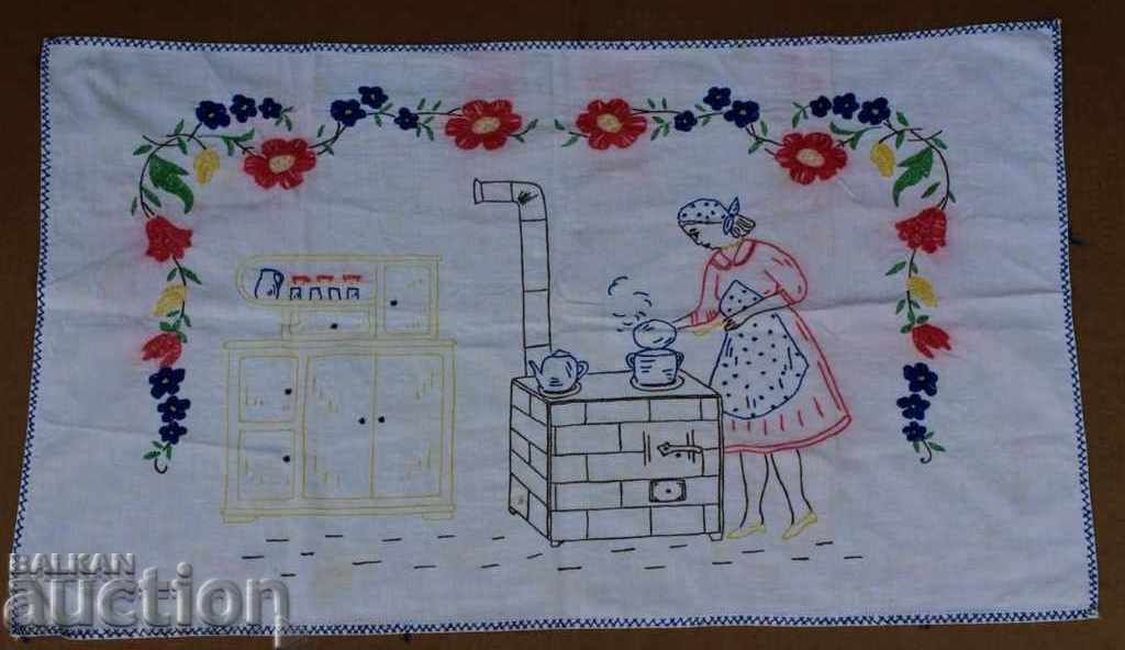 . OLD EMBROIDERED CARPET WALL RUG RUG EMBROIDERY . OLD EMBROIDERED CARPET WALL RUG RUG EMBROIDERY