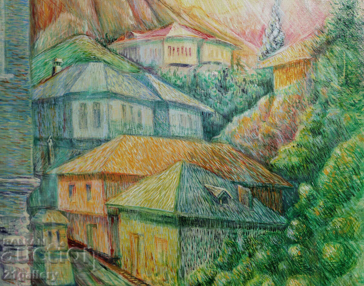 Toshko Iliev Vopsele în ulei, peisaj „Melnik” - 5 Toshko Iliev Vopsele în ulei, peisaj „Melnik” - 5