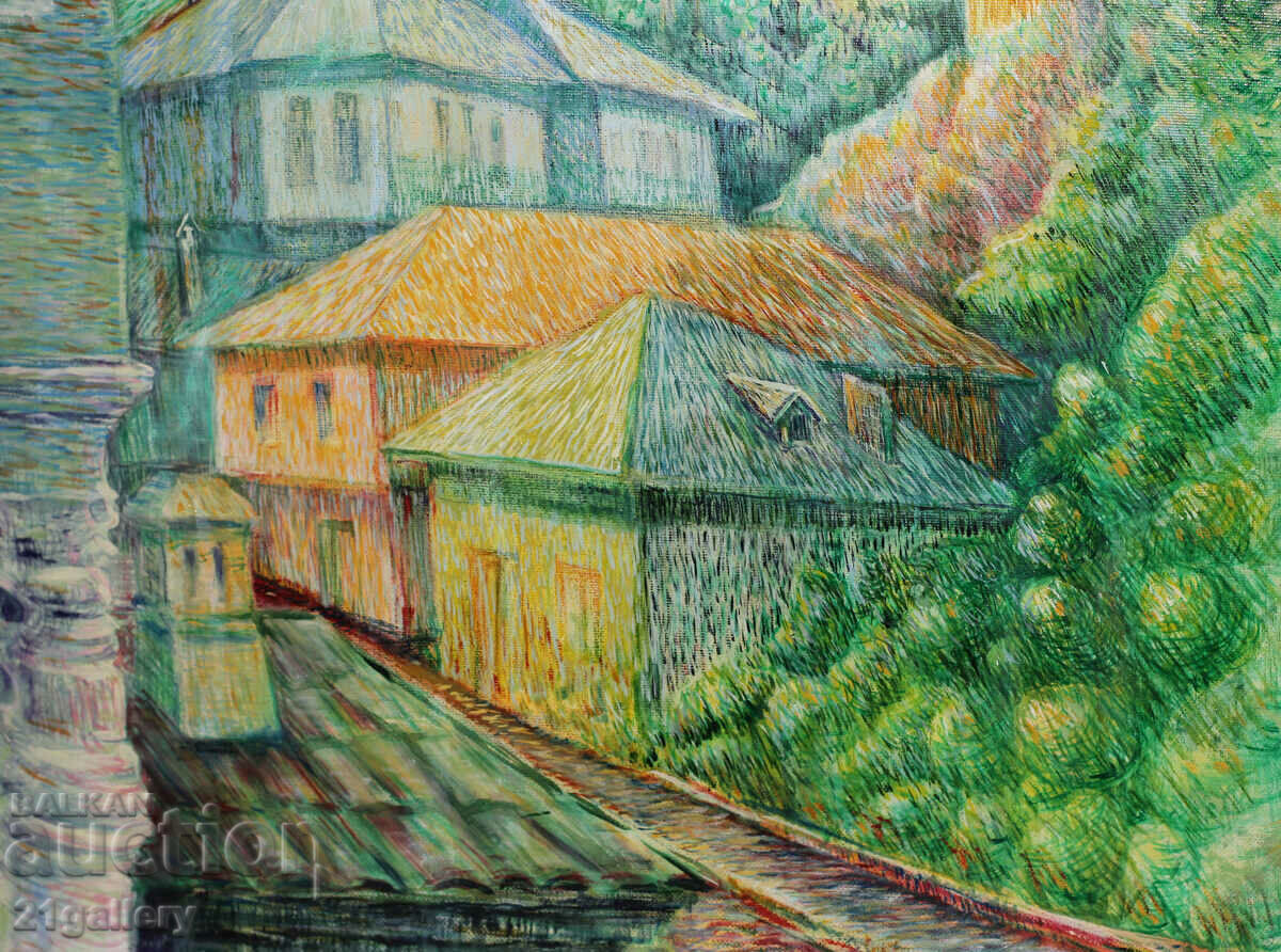 Toshko Iliev Vopsele în ulei, peisaj „Melnik” - 6 Toshko Iliev Vopsele în ulei, peisaj „Melnik” - 6