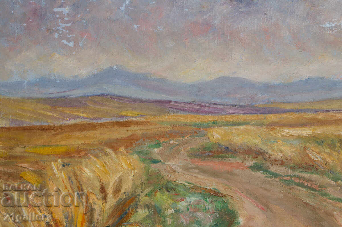 Delivery of Sergey Petrov (1918-2006) Landscape from the village of Grozden, oil paints