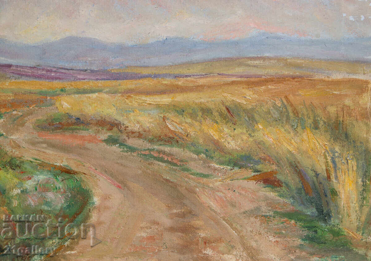 Sergey Petrov (1918-2006) Peisaj din satul Grozden, vopsele în ulei - 6 Sergey Petrov (1918-2006) Peisaj din satul Grozden, vopsele în ulei - 6