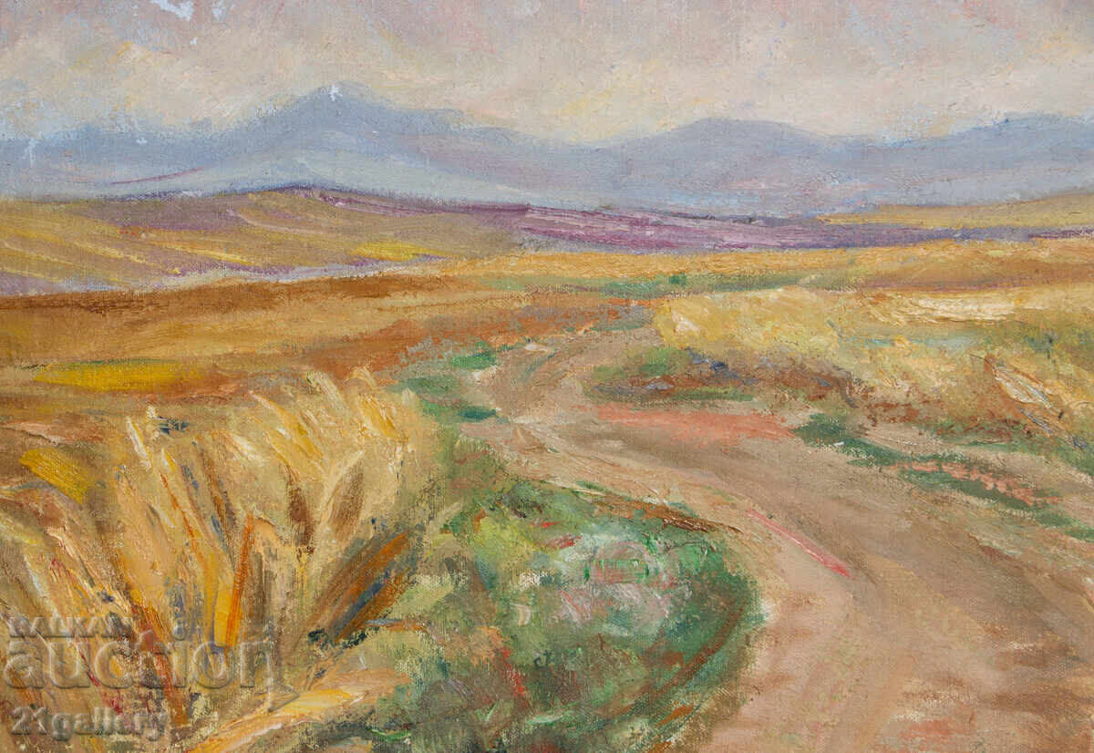 Sergey Petrov (1918-2006) Landscape from the village of Grozden, oil paints - 7