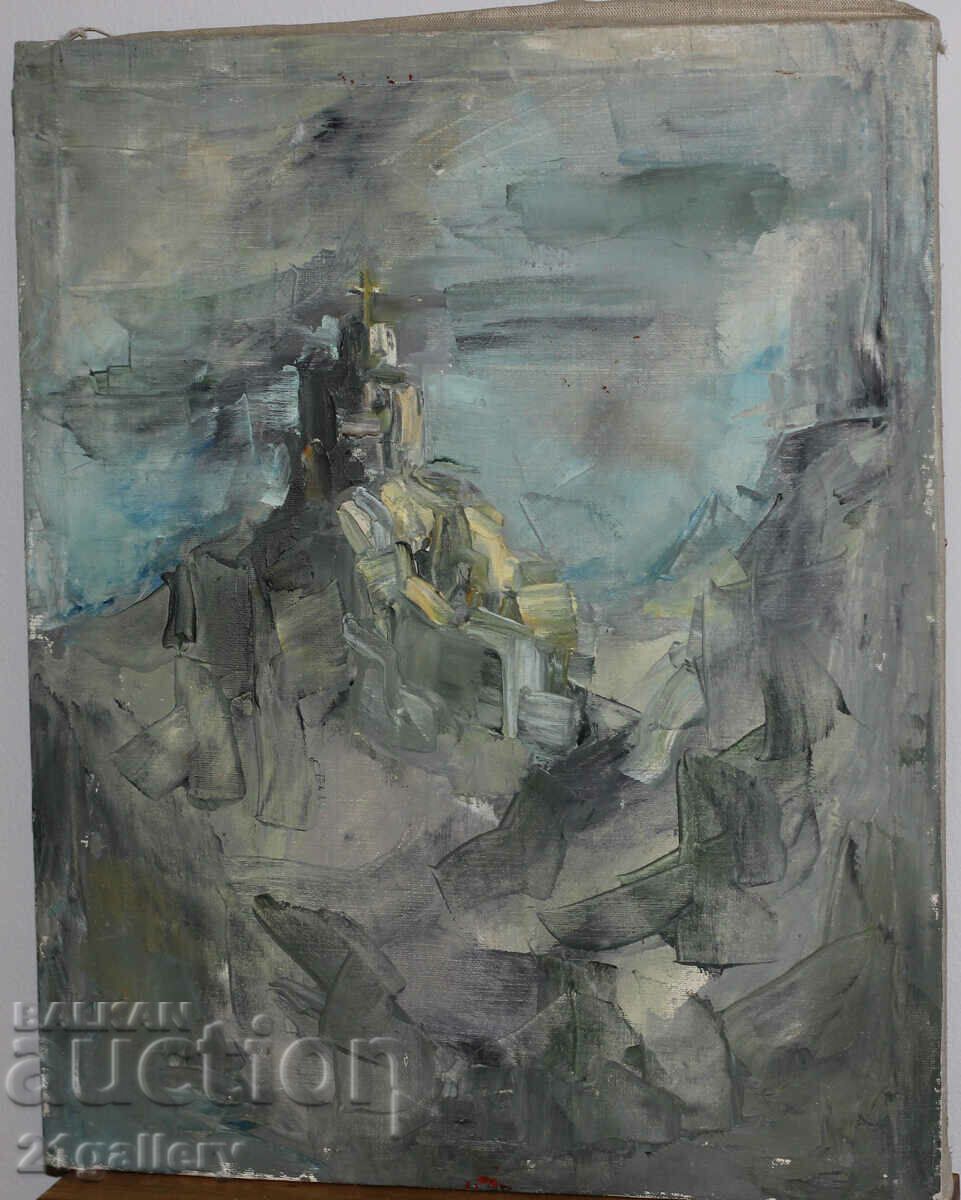 Аукцион Катя Инкьова, маслени бои, пейзаж 1991 Аукцион Катя Инкьова, маслени бои, пейзаж 1991