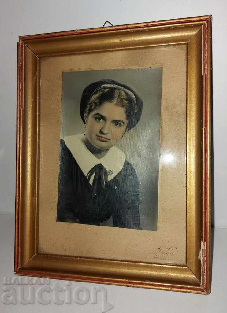 OLD PHOTO PHOTOGRAPH FRAME GLASS PORTRAIT KINGDOM OF BULGARIANS - 5 OLD PHOTO PHOTOGRAPH FRAME GLASS PORTRAIT KINGDOM OF BULGARIANS - 5