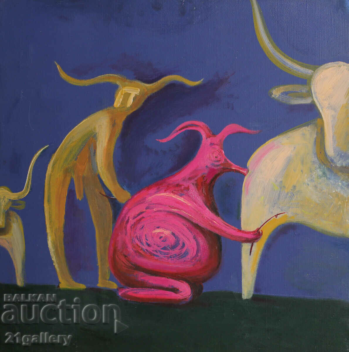 Auction Modern abstract composition / Oil paints 2004. Auction Modern abstract composition / Oil paints 2004.