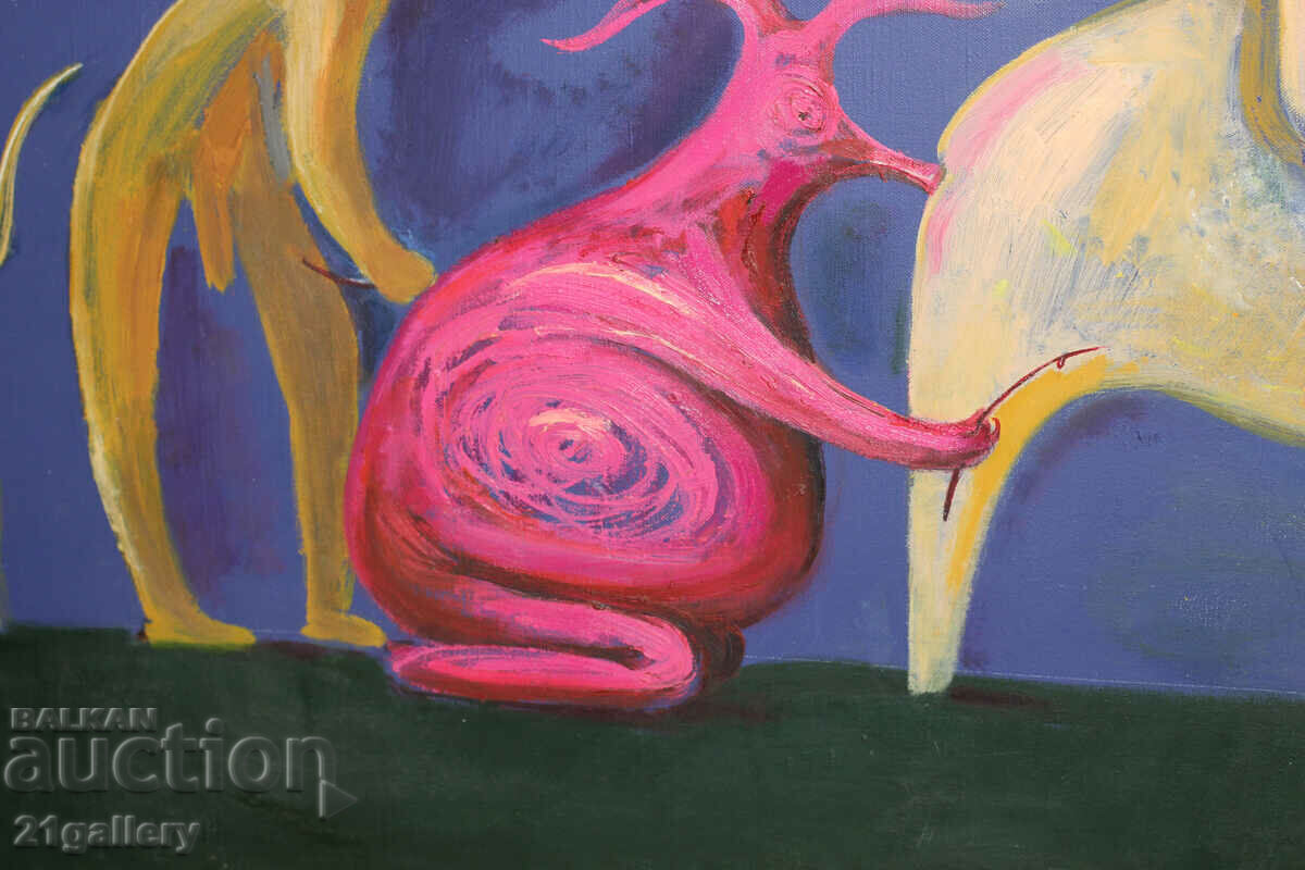 Modern abstract composition / Oil paints 2004. - 6 Modern abstract composition / Oil paints 2004. - 6