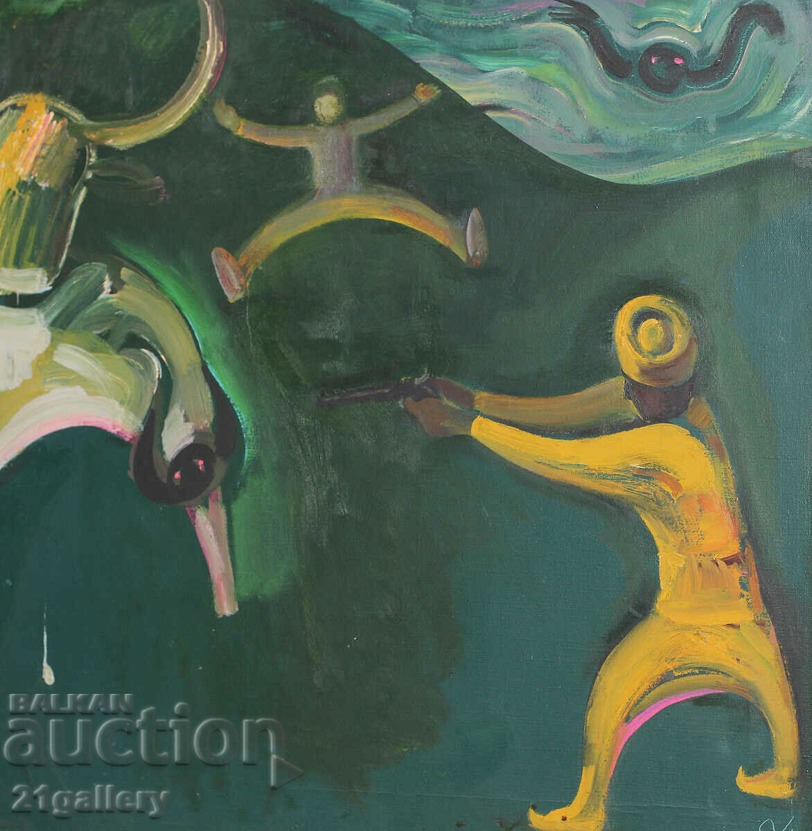 Modern abstract composition / Oil paints 2004. Modern abstract composition / Oil paints 2004.