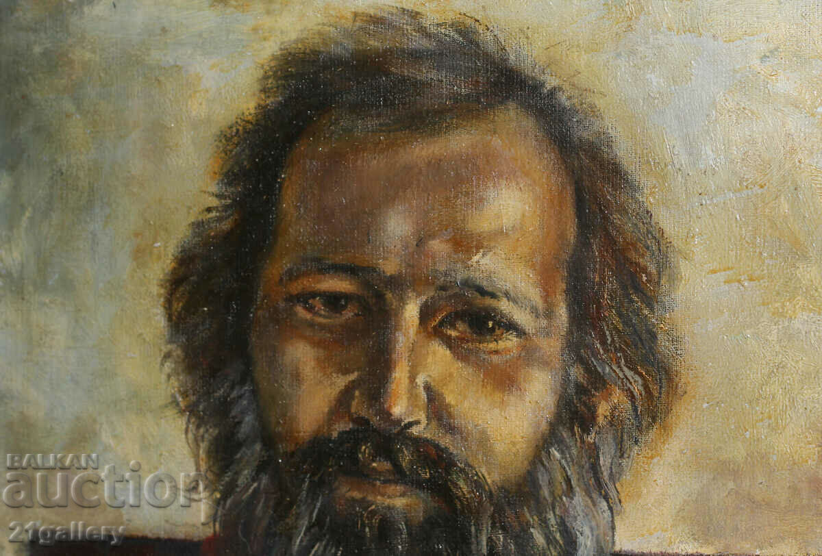 Delivery of Ivo Dolapchiev Oil painting, male portrait, signed 1997 Delivery of Ivo Dolapchiev Oil painting, male portrait, signed 1997
