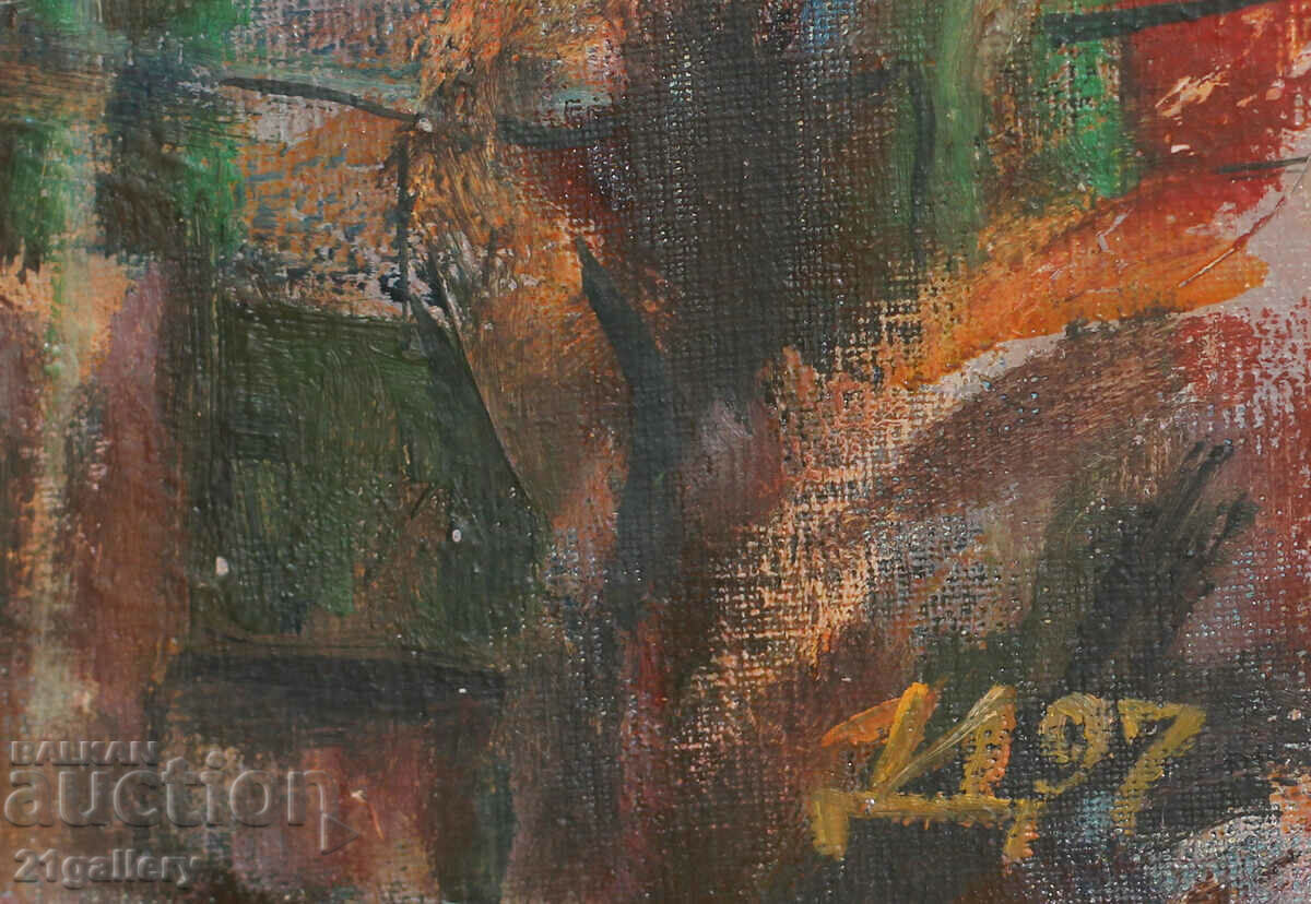 Ivo Dolapchiev Oil painting, male portrait, signed 1997 - 7 Ivo Dolapchiev Oil painting, male portrait, signed 1997 - 7