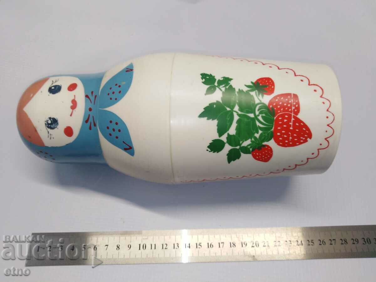 USSR, Old Thermos Matryoshka with price 35.00 BGN | € 17.90 USSR, Old Thermos Matryoshka with price 35.00 BGN | € 17.90