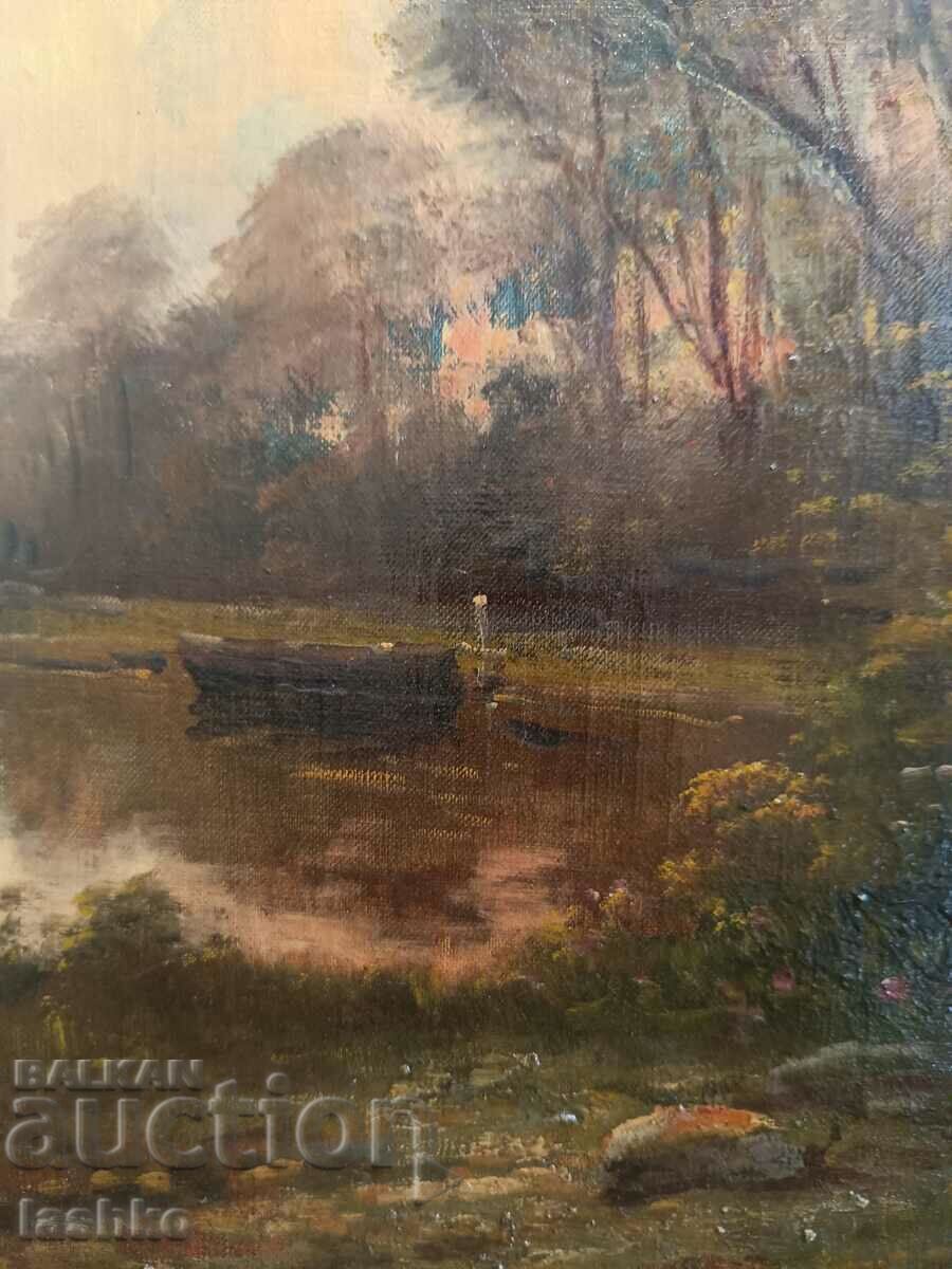 Доставка на Стара картина масло Доставка на Стара картина масло