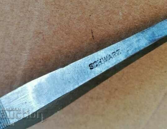 Metal square file " SCHWARZ " #2 - W. Germany