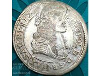 Ungaria 15 Kreuzer 1683 Leopold I 1657-1705 Argint