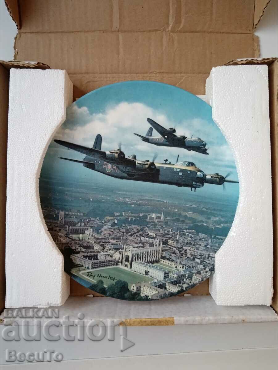 Aviation Collection, Fine Bone Potion Plate with Airplane, Αγγλία