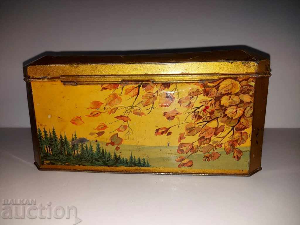 Auction . OLD LARGE METAL BOX LITHOGRAPH HESS MOSTRA DEPUSA Auction . OLD LARGE METAL BOX LITHOGRAPH HESS MOSTRA DEPUSA