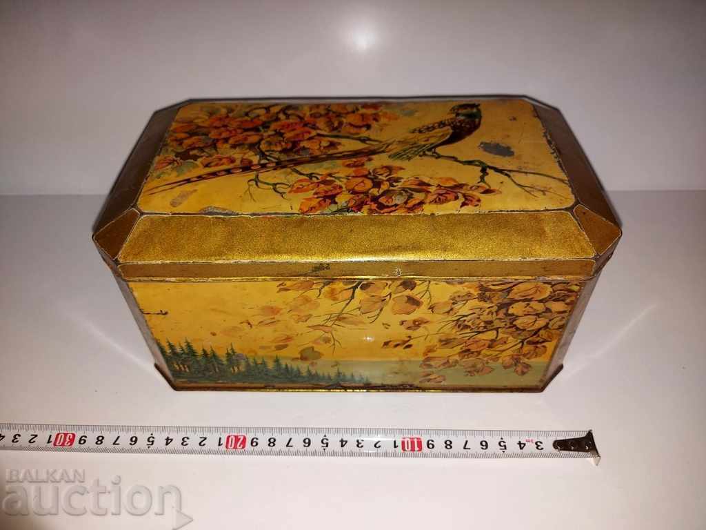 . OLD LARGE METAL BOX LITHOGRAPH HESS MOSTRA DEPUSA - 5 . OLD LARGE METAL BOX LITHOGRAPH HESS MOSTRA DEPUSA - 5