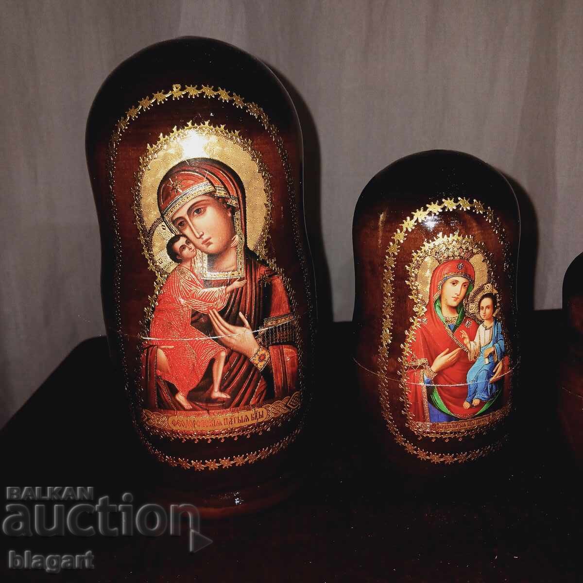 Auction  Matryoshka, icons of Russia