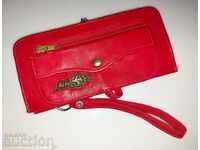 . SOCA WOMEN'S LEATHER PURSE WALLET LZ SOCA AIRLINES