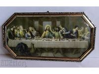 . THE LAST SUPPER REPRODUCTION PANEL PICTURE FRAME