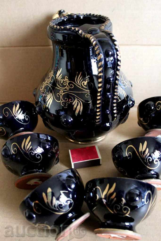 SOC JEWELRY CERAMIC SERVICE WINE KRONDIR PROBABLY NOT USED SOC JEWELRY CERAMIC SERVICE WINE KRONDIR PROBABLY NOT USED