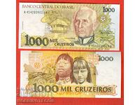 BRAZIL BRAZIL 1000 Cruzeiros issue issue 1990 NEW UNC