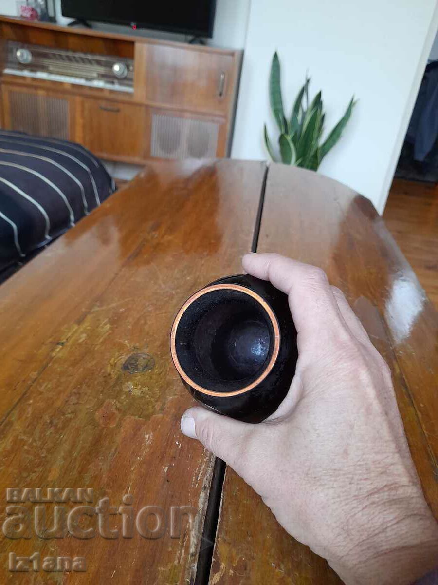 Auction Old glass vase Auction Old glass vase