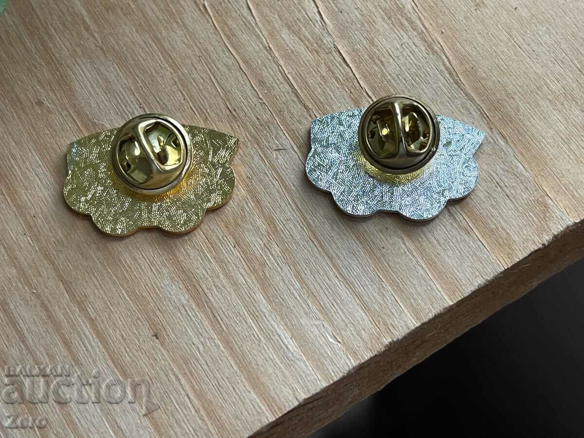Two collectible Olympic badges with price 20.00 BGN | € 10.23 Two collectible Olympic badges with price 20.00 BGN | € 10.23