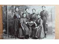 . STUDENTS BOARDING SCHOOL LATE 19TH CENTURY OLD PHOTO