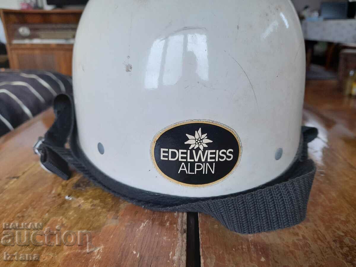 Old Edelweiss Alpin mountaineering helmet with price 150.00 BGN | € 76.69 Old Edelweiss Alpin mountaineering helmet with price 150.00 BGN | € 76.69