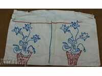 . OLD SPOON HOLDER WITH EMBROIDERY FOR WALL UTENSILS CARPET