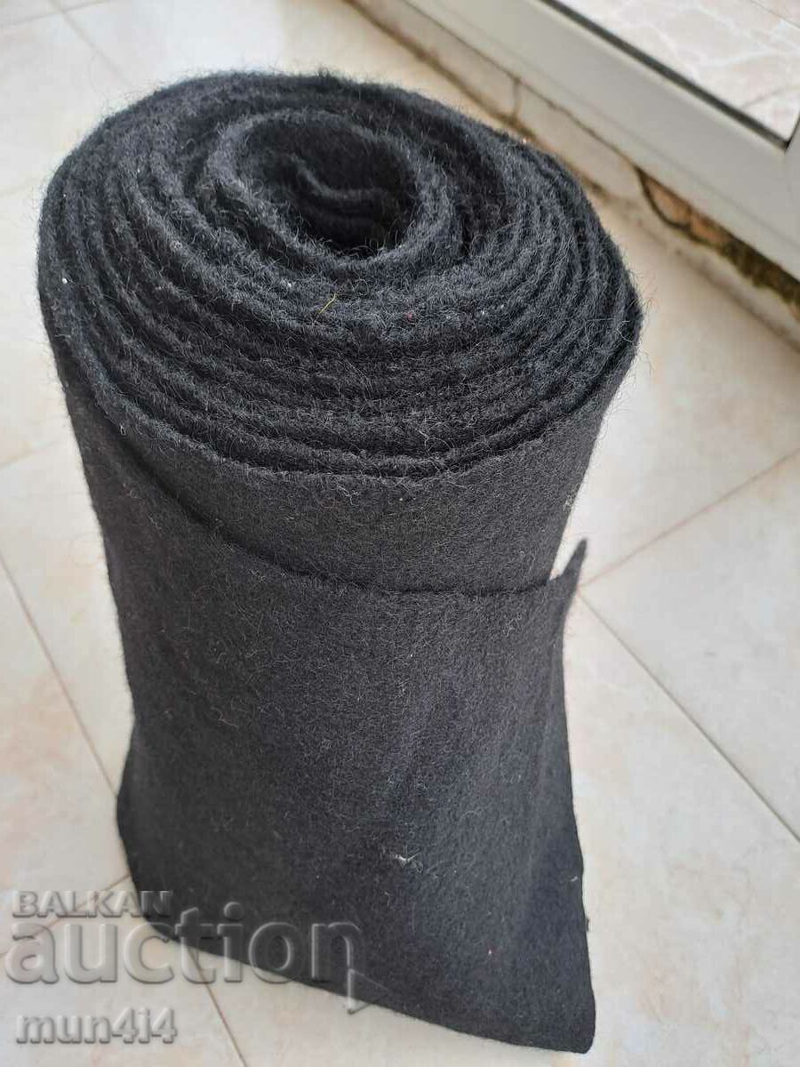 7 m. Black shayak aba demiya wool canvas fabric home woven